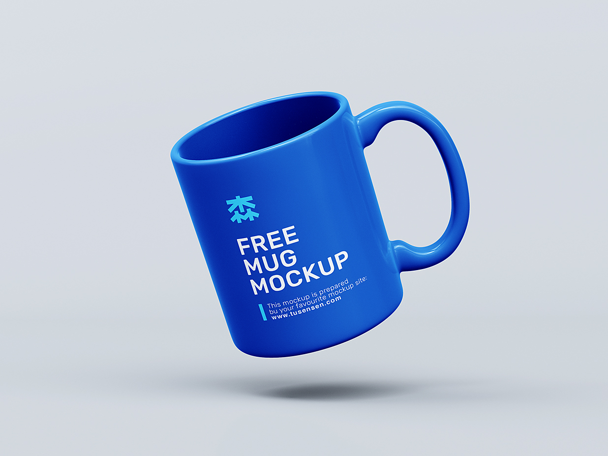 简约马克杯咖啡杯样机mockup4组插图1