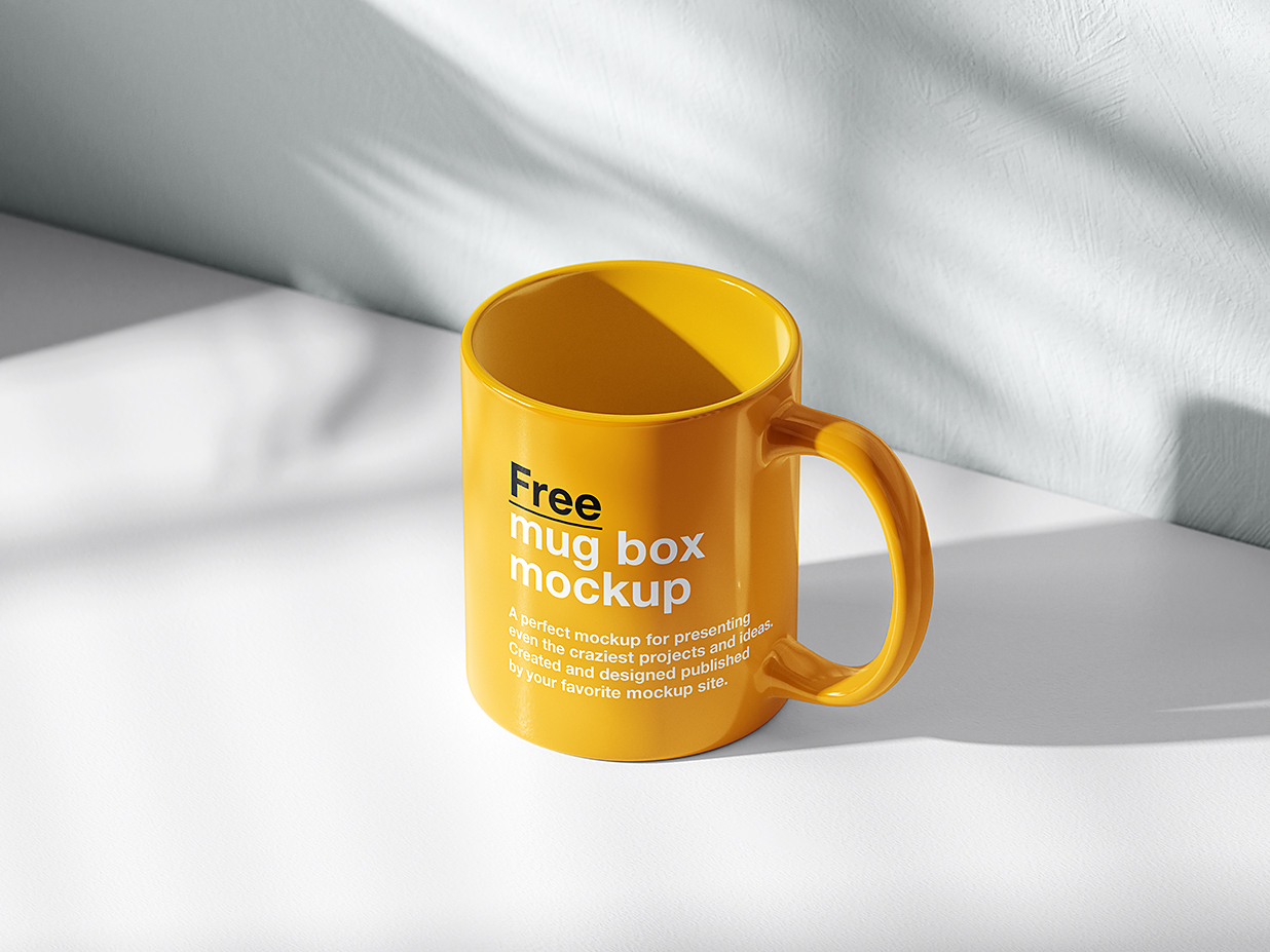 简约马克杯咖啡杯样机mockup3组插图1