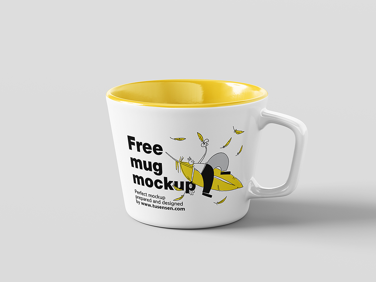 精致的马克杯咖啡杯样机mockup5组插图1