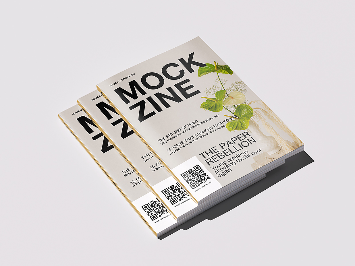 杂志画册样机 mockup8组插图1