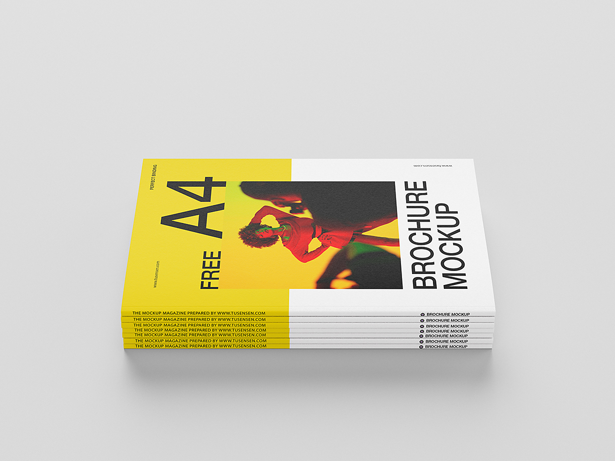 精致的杂志画册样机 mockup5组插图1