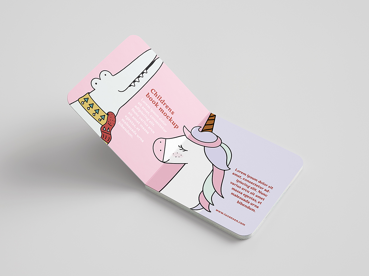 儿童绘本图书书籍样机mockup6组插图1