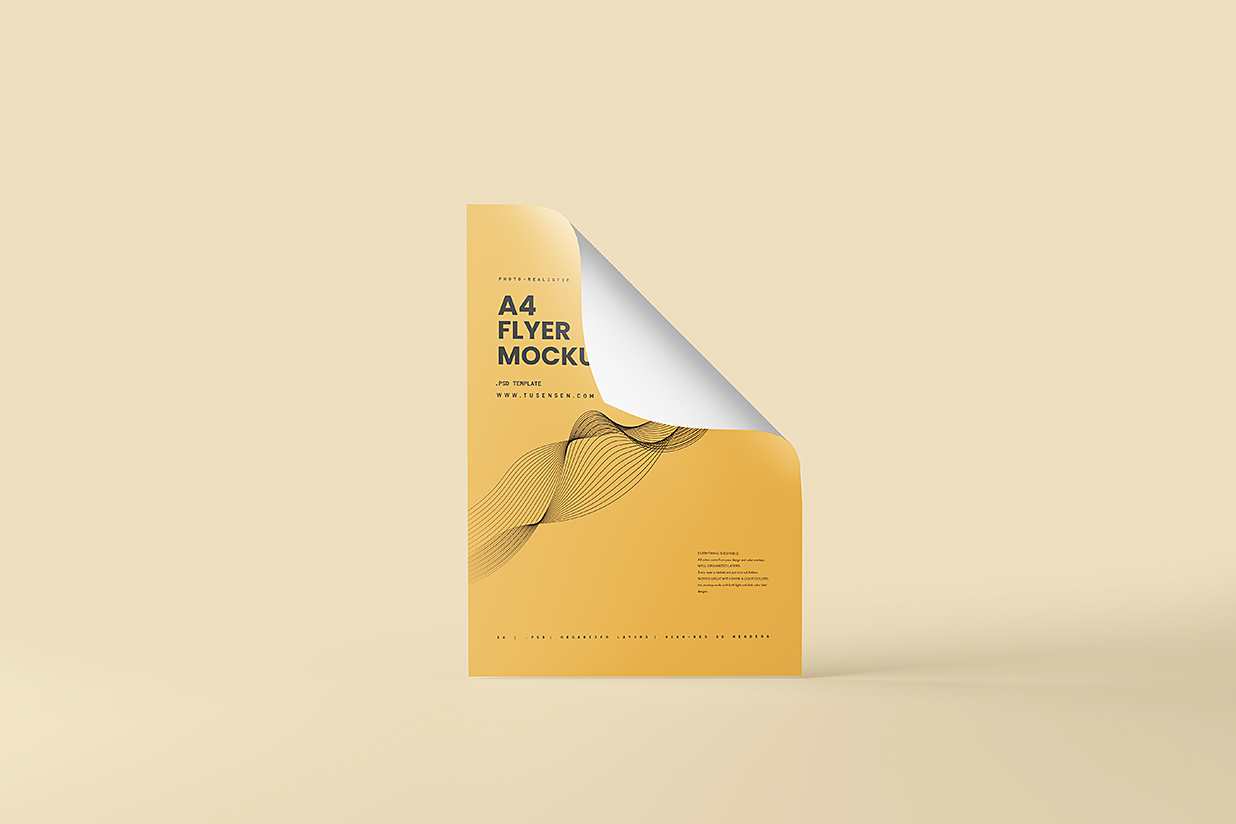 精致的单张宣传单样机mockup10组插图2