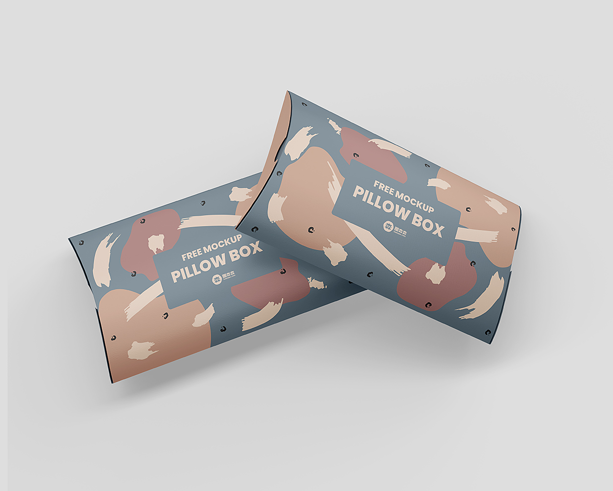 精致的枕头盒包装盒纸盒样机mockup3组插图2