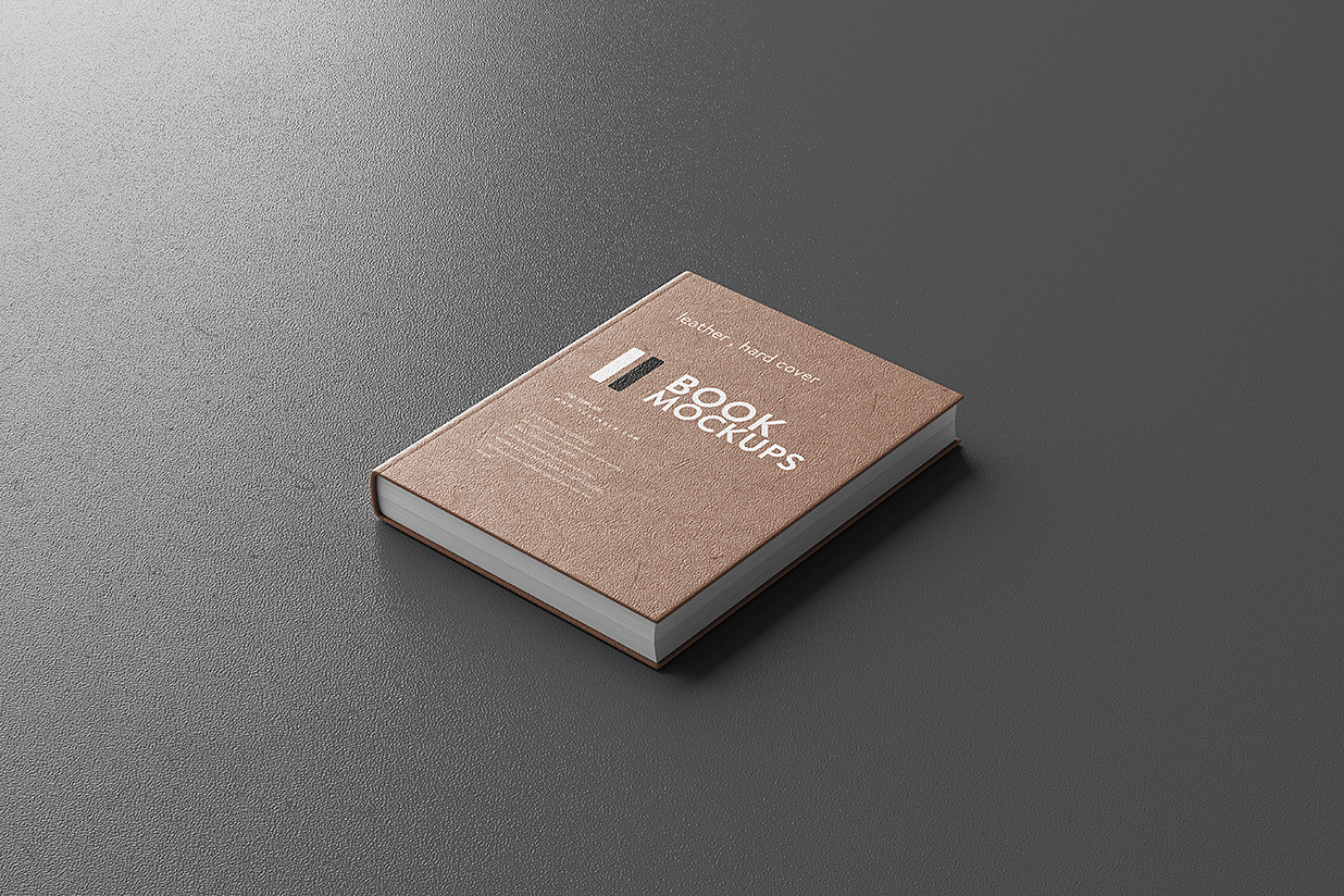 皮革精装书籍样机mockup5组插图2