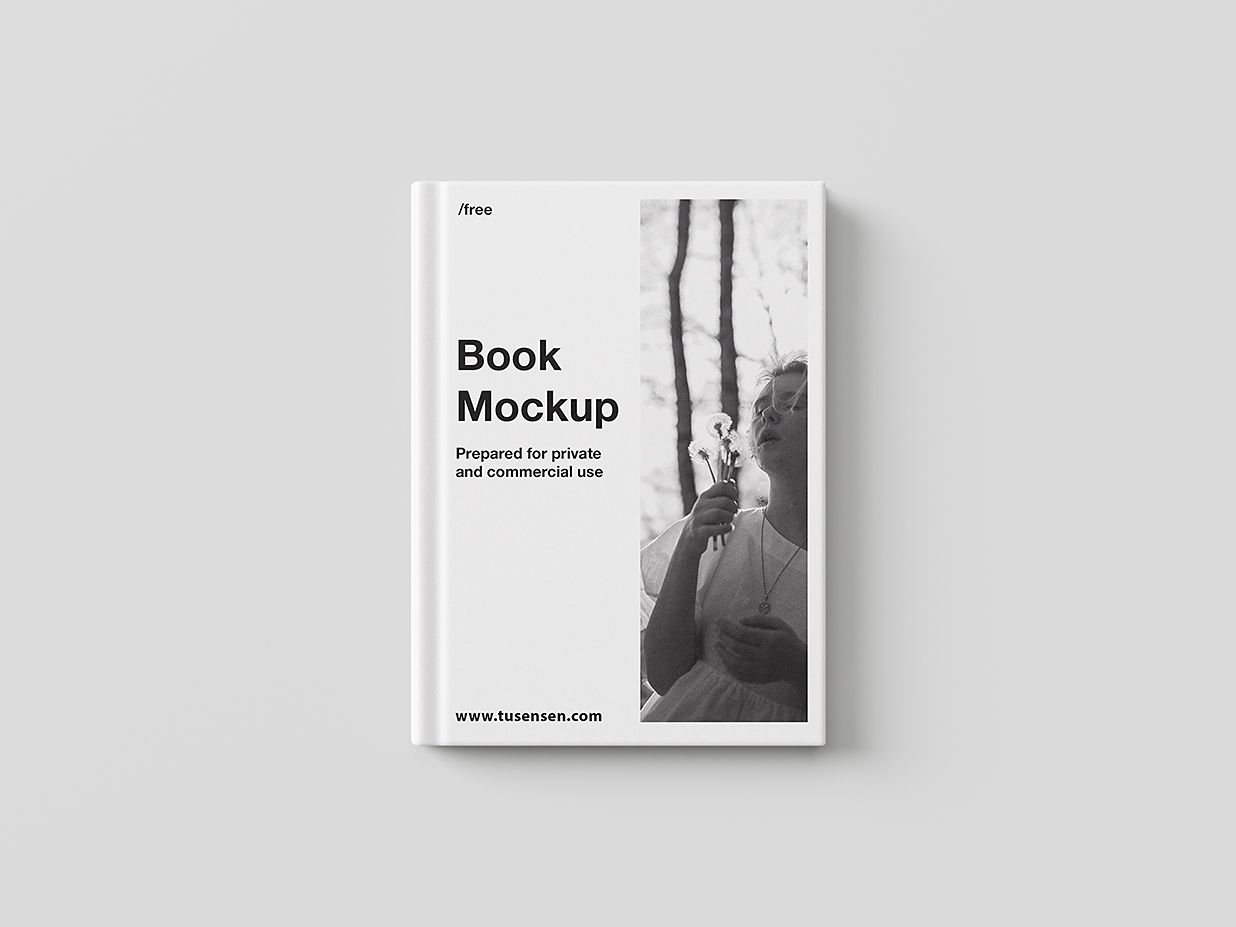 优雅的精装书籍样机mockup6组插图2