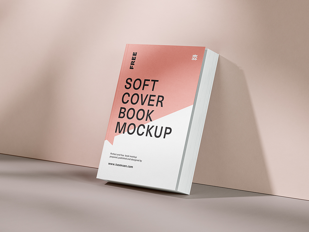 靠在墙上的软装平装厚重书籍样机mockup5组插图2