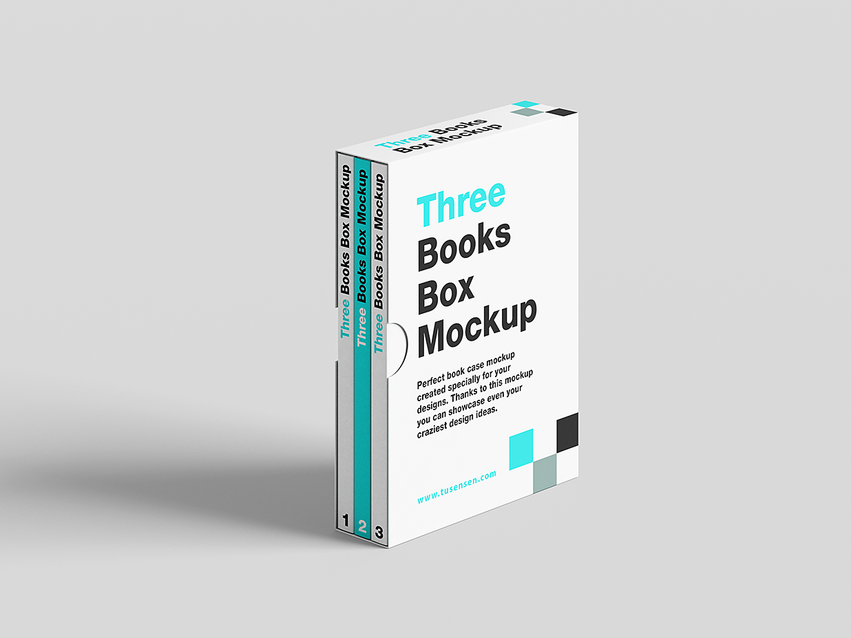 带包装盒的软装平装书籍样机mockup6组插图2