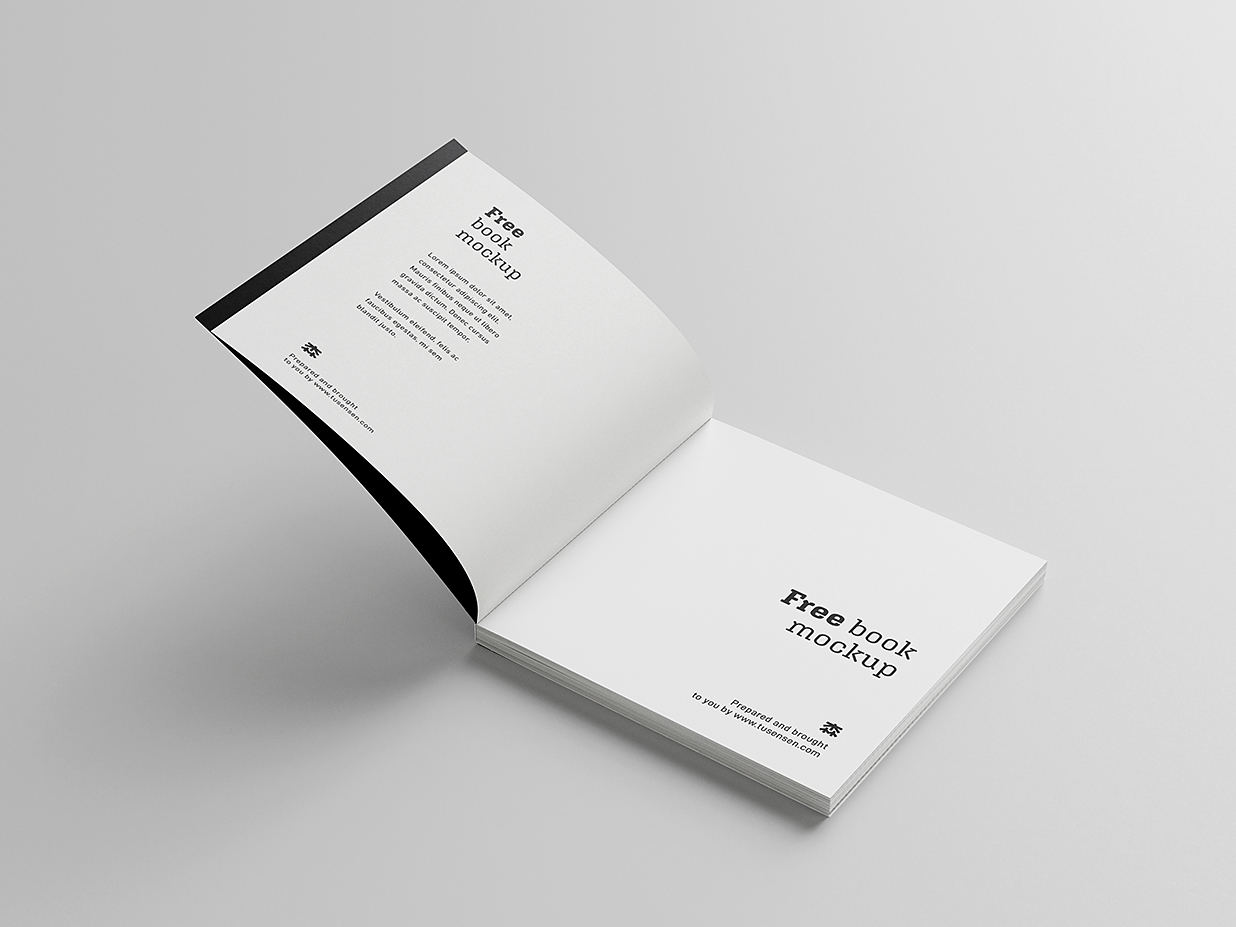 高质感方形软装平装书籍样机mockup8组插图2