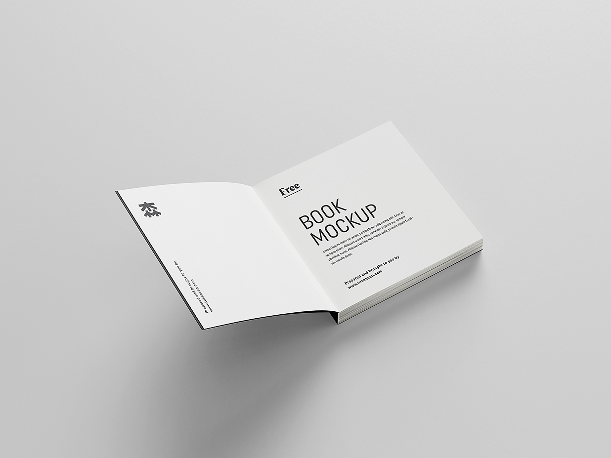 方形软装平装书籍样机mockup8组插图2