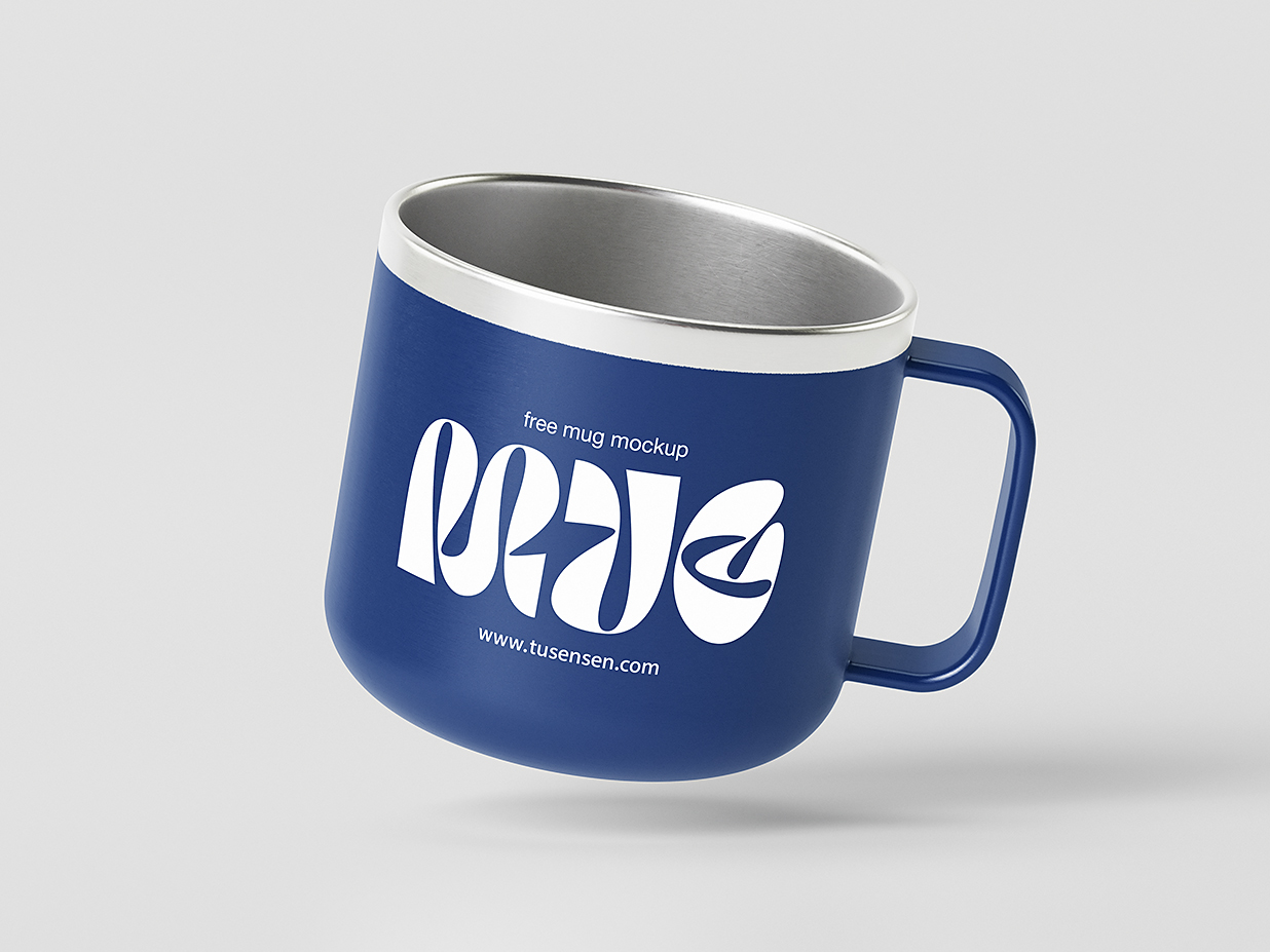 金属马克杯咖啡杯样机mockup4组插图2