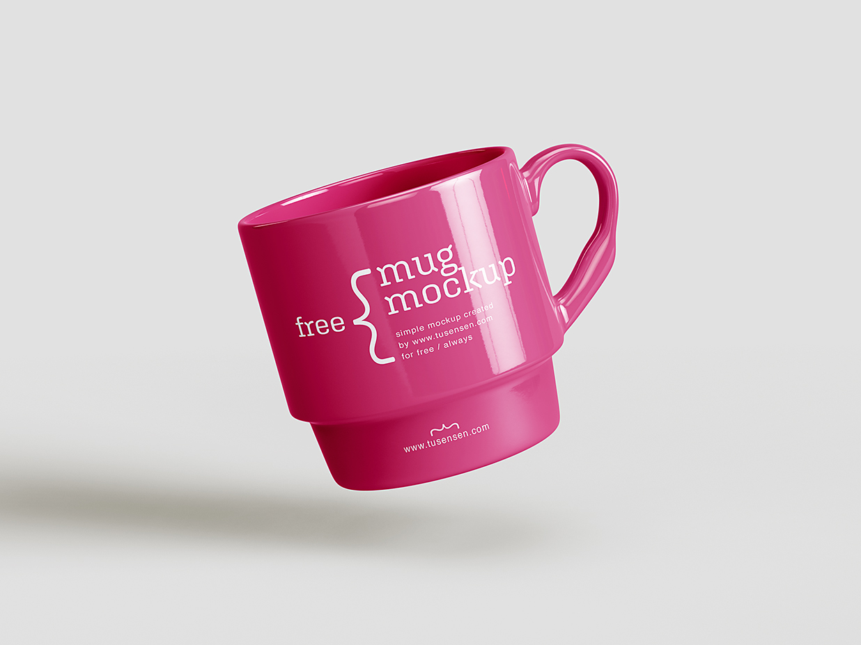 精致的马克杯陶瓷杯咖啡杯样机mockup4组插图2