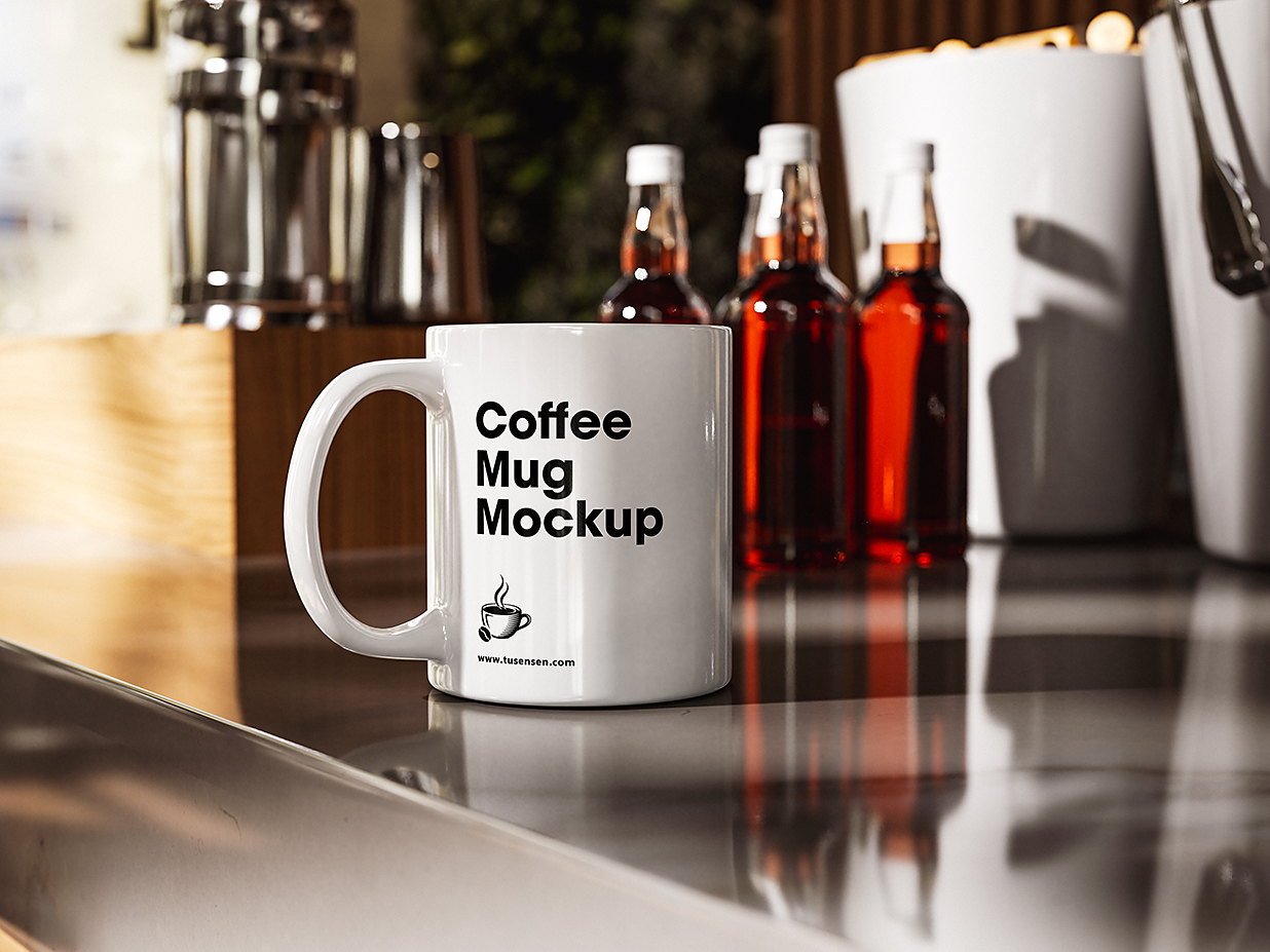 带场景的马克杯咖啡杯样机mockup5组插图2