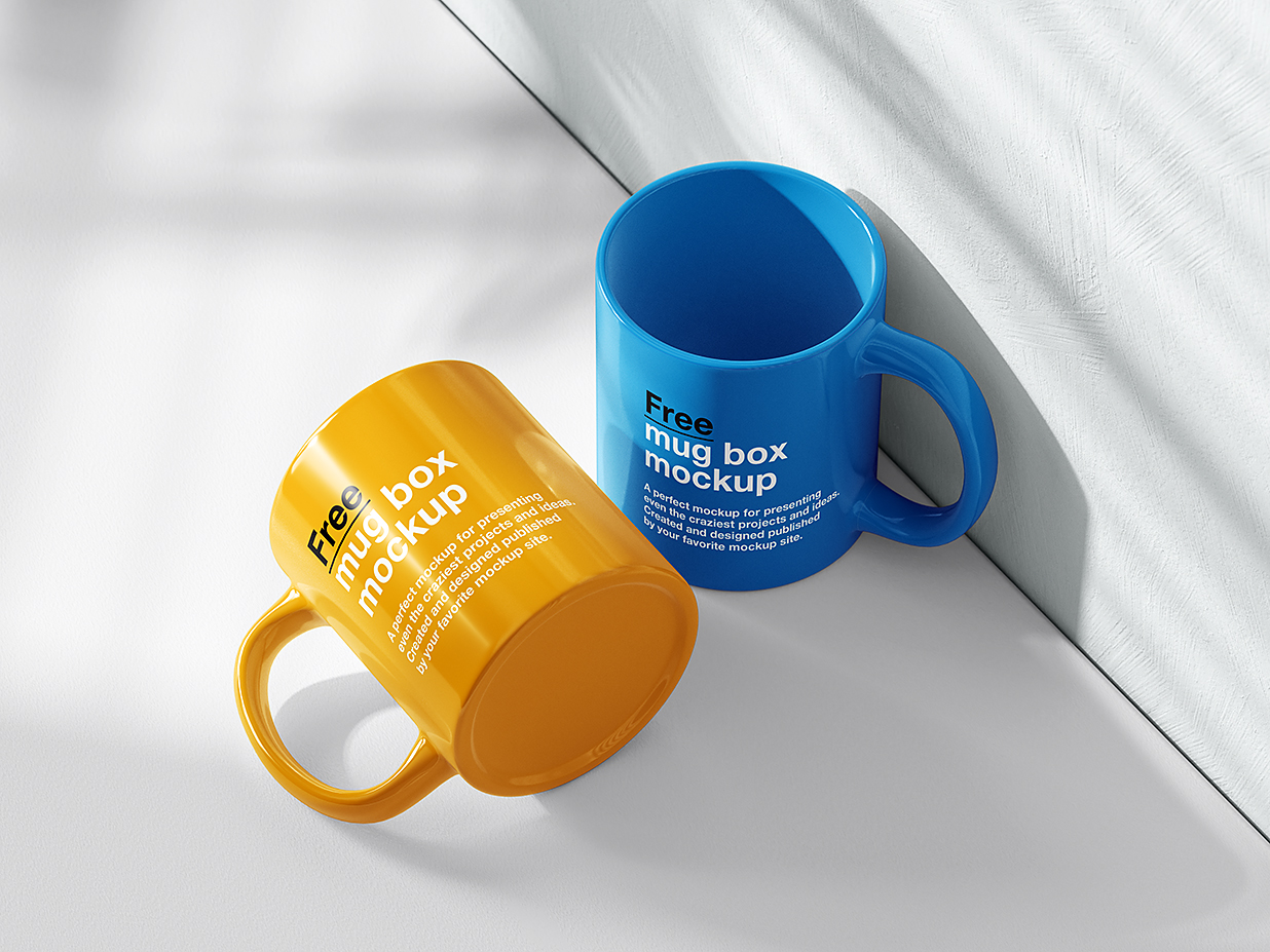 简约马克杯咖啡杯样机mockup3组插图2