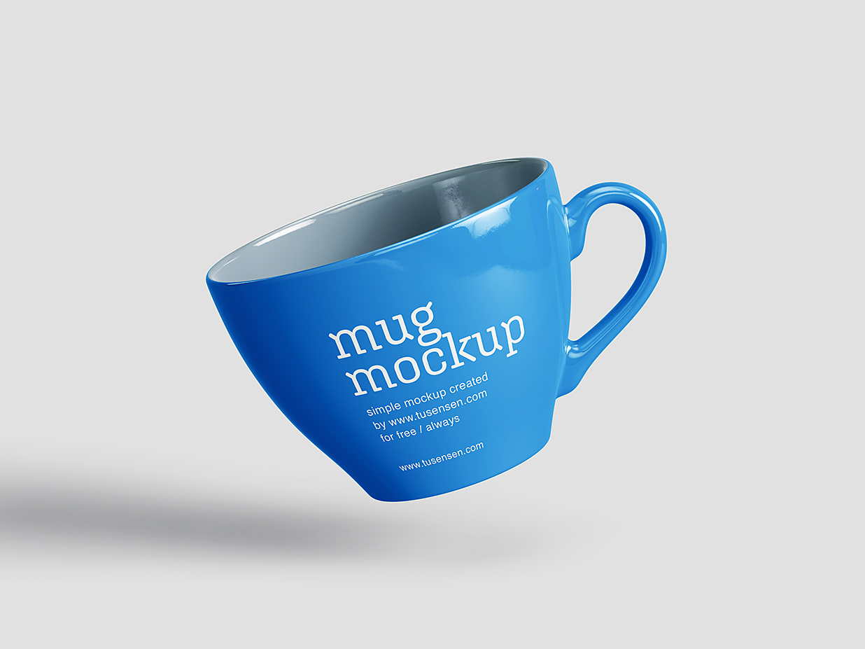 优雅的马克杯咖啡杯样机mockup5组插图2