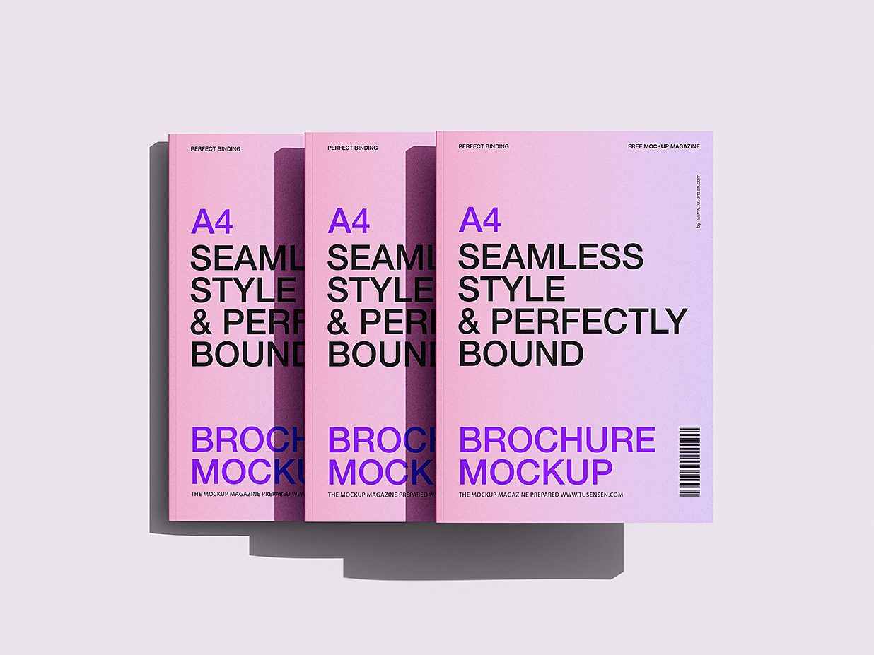 简洁的杂志画册样机 mockup6组插图2