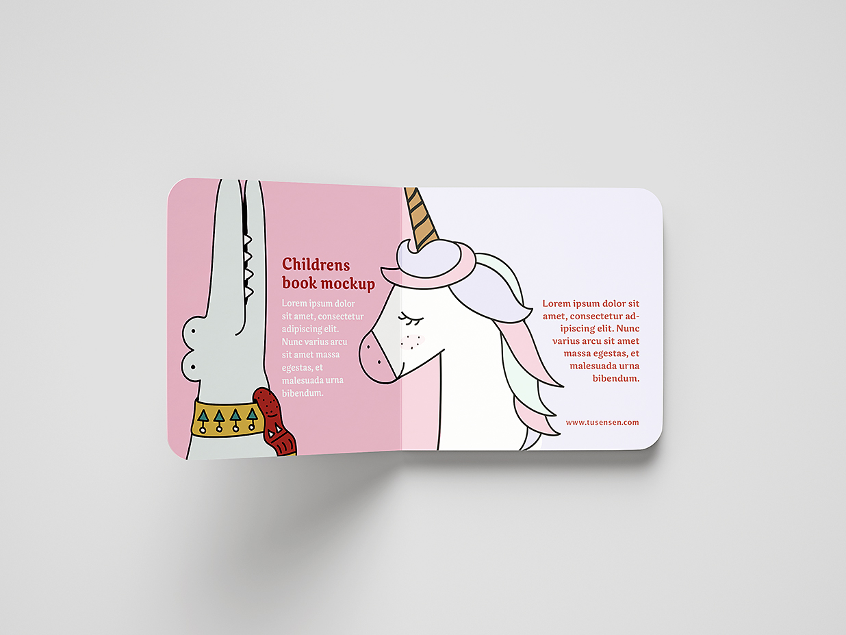 儿童绘本图书书籍样机mockup6组插图2
