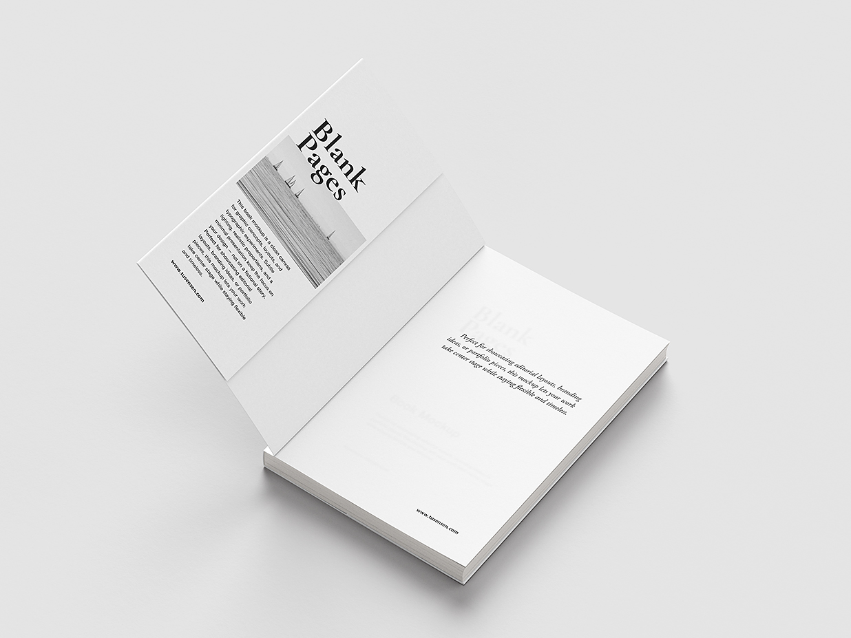 优雅的软装平装书籍样机mockup6组插图3