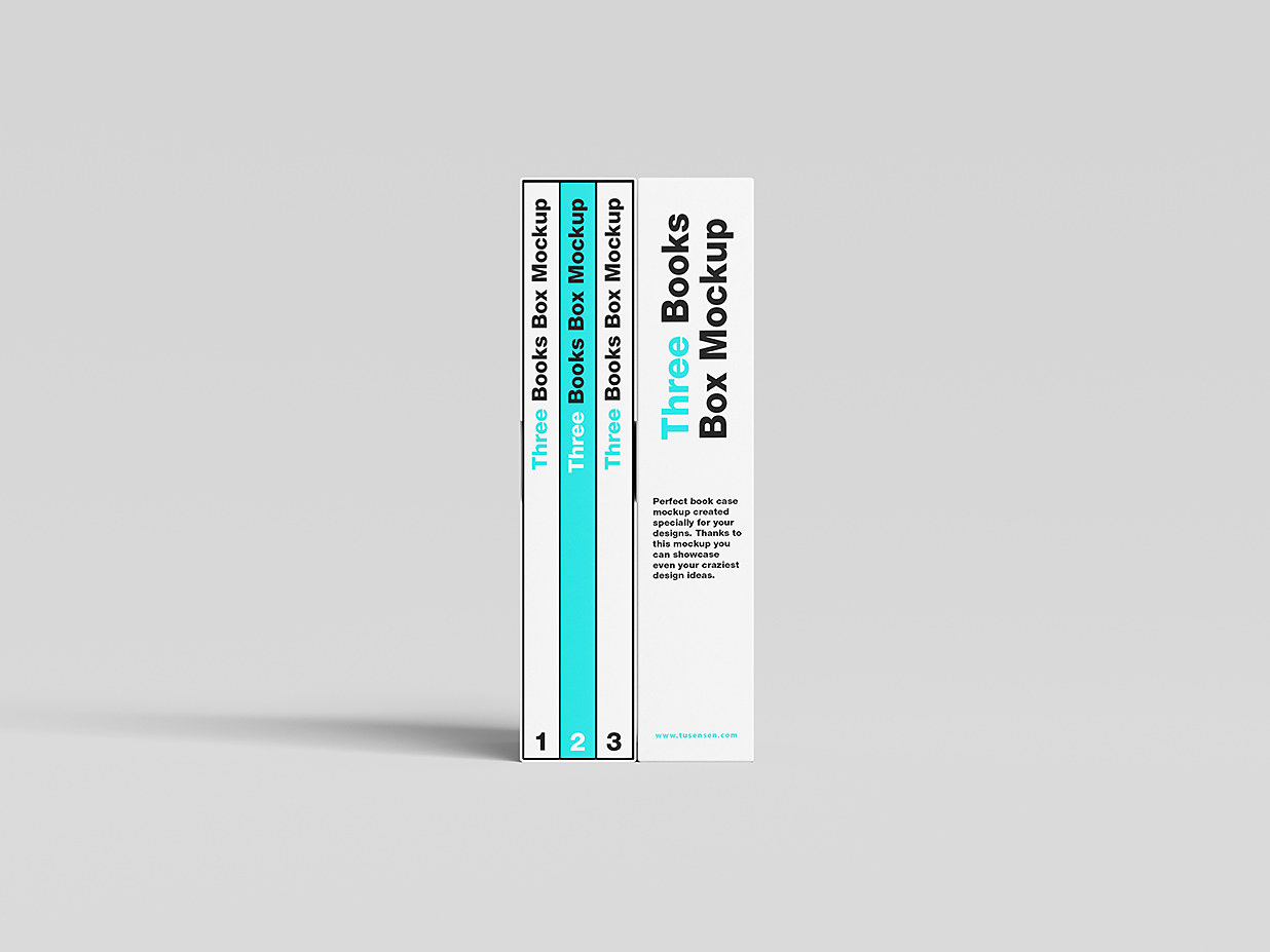 带包装盒的软装平装书籍样机mockup6组插图3