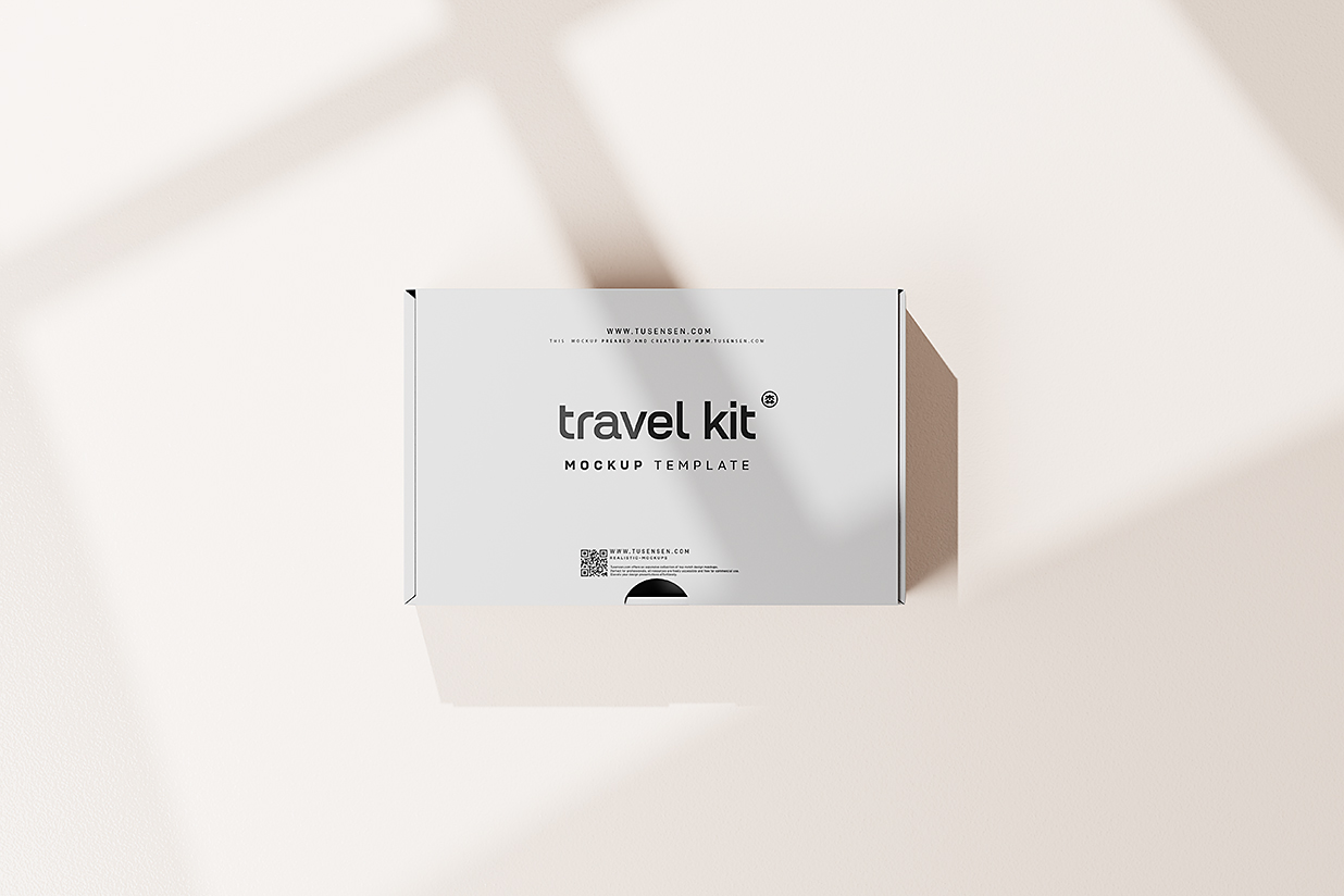 带包装瓶的护肤品旅行套装样机mockup15组插图3