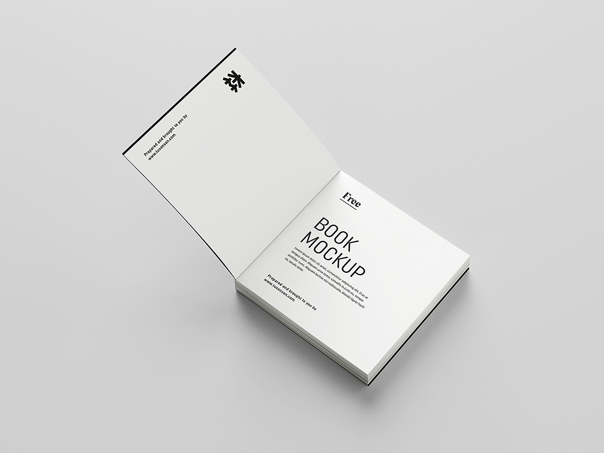 方形软装平装书籍样机mockup8组插图3