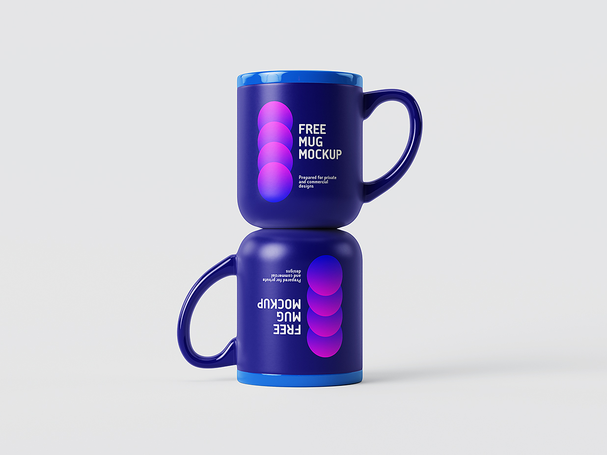 精致的马克杯咖啡杯样机mockup5组插图3