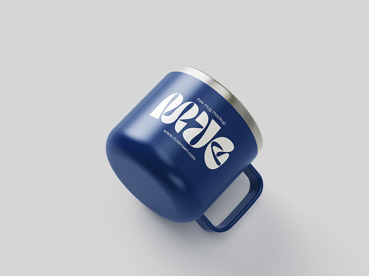 金属马克杯咖啡杯样机mockup4组插图3