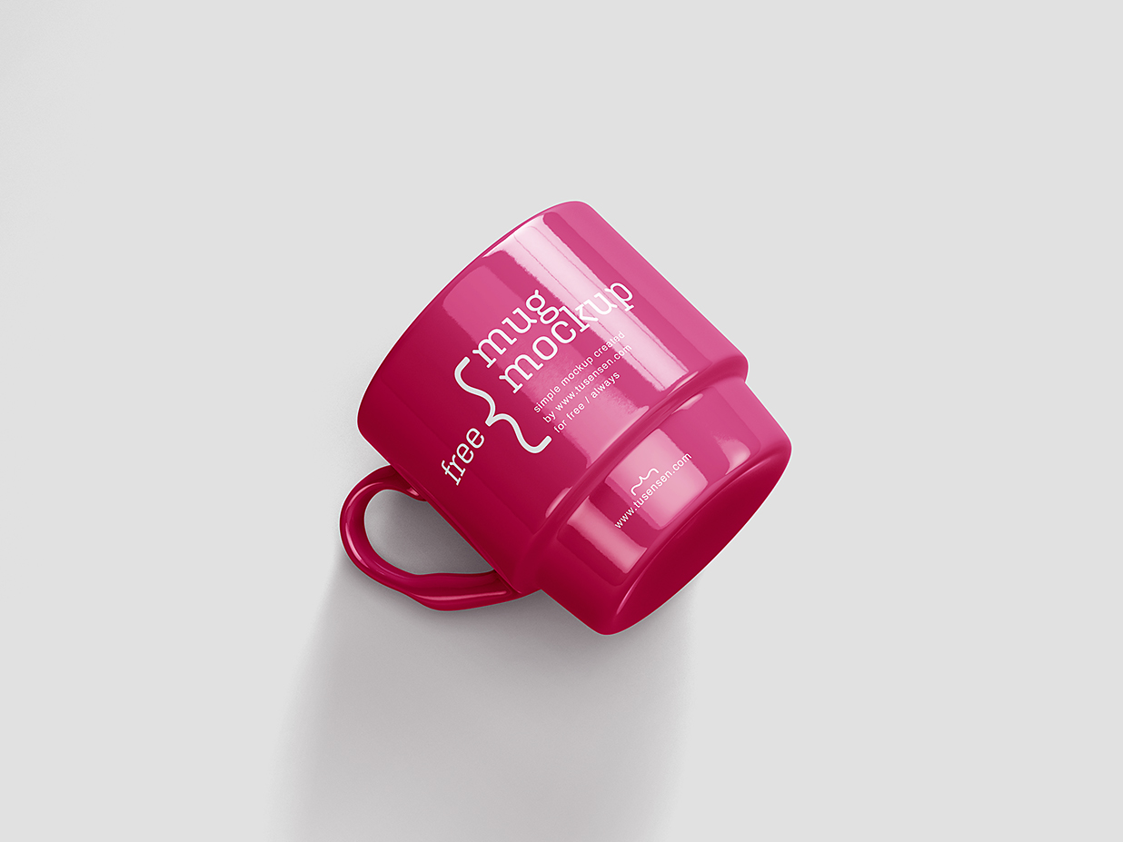精致的马克杯陶瓷杯咖啡杯样机mockup4组插图3