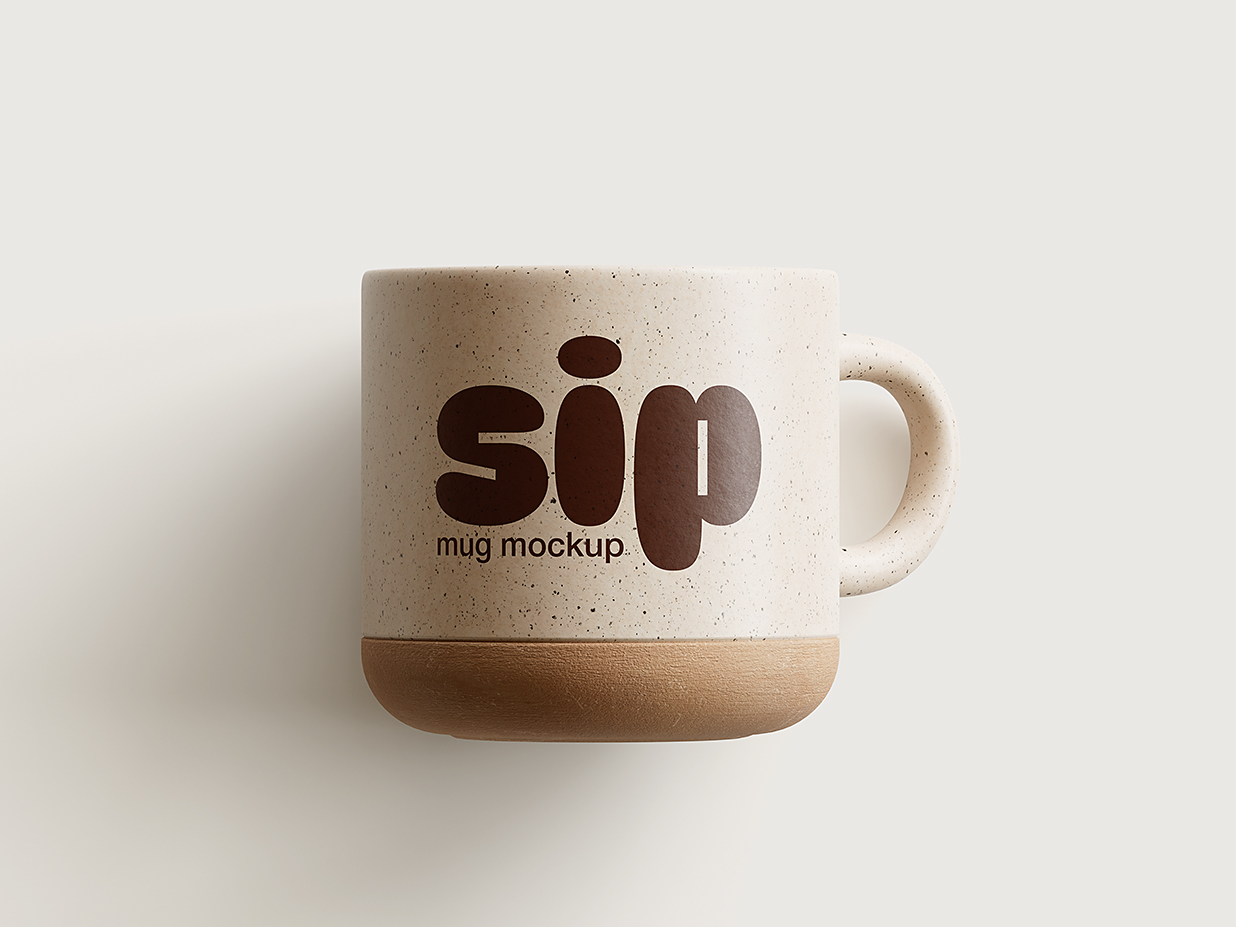 黏土马克杯咖啡杯样机mockup4组插图3