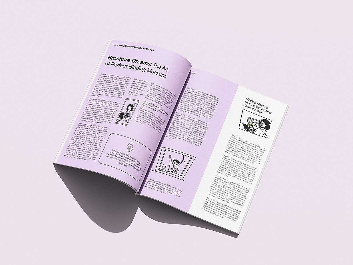 简洁的杂志画册样机 mockup6组插图3