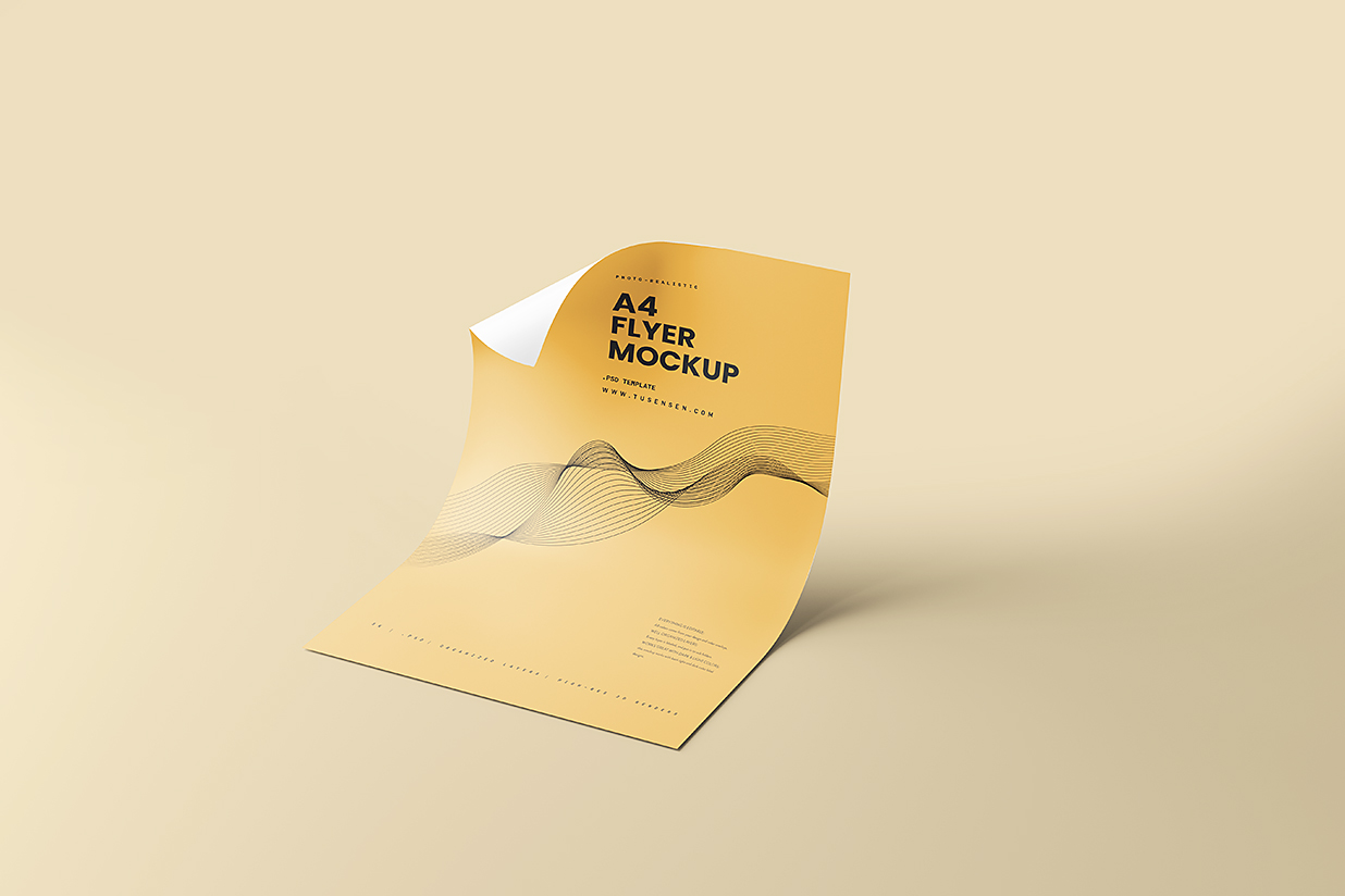精致的单张宣传单样机mockup10组插图3