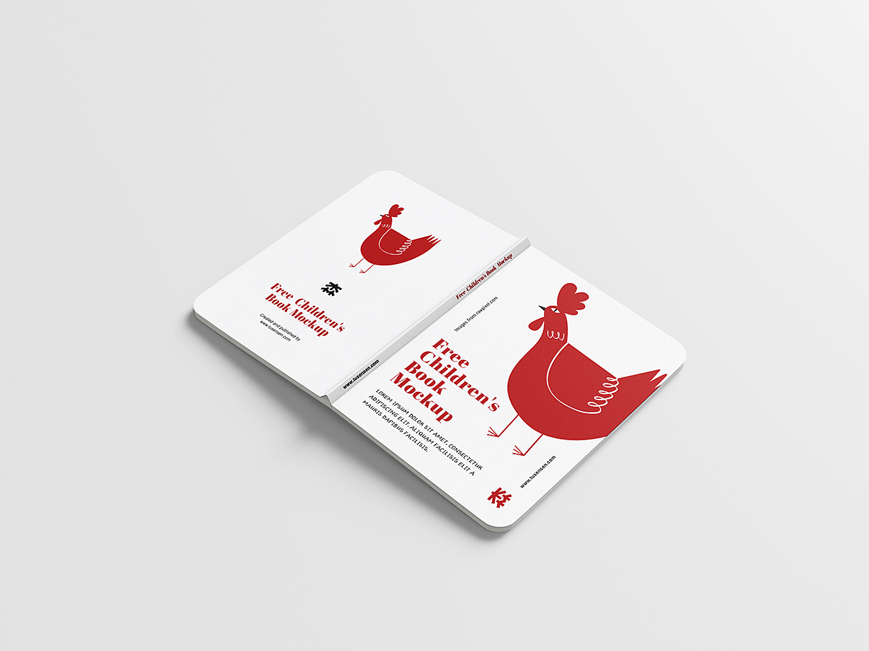 儿童绘本图书书籍样机mockup5组插图4