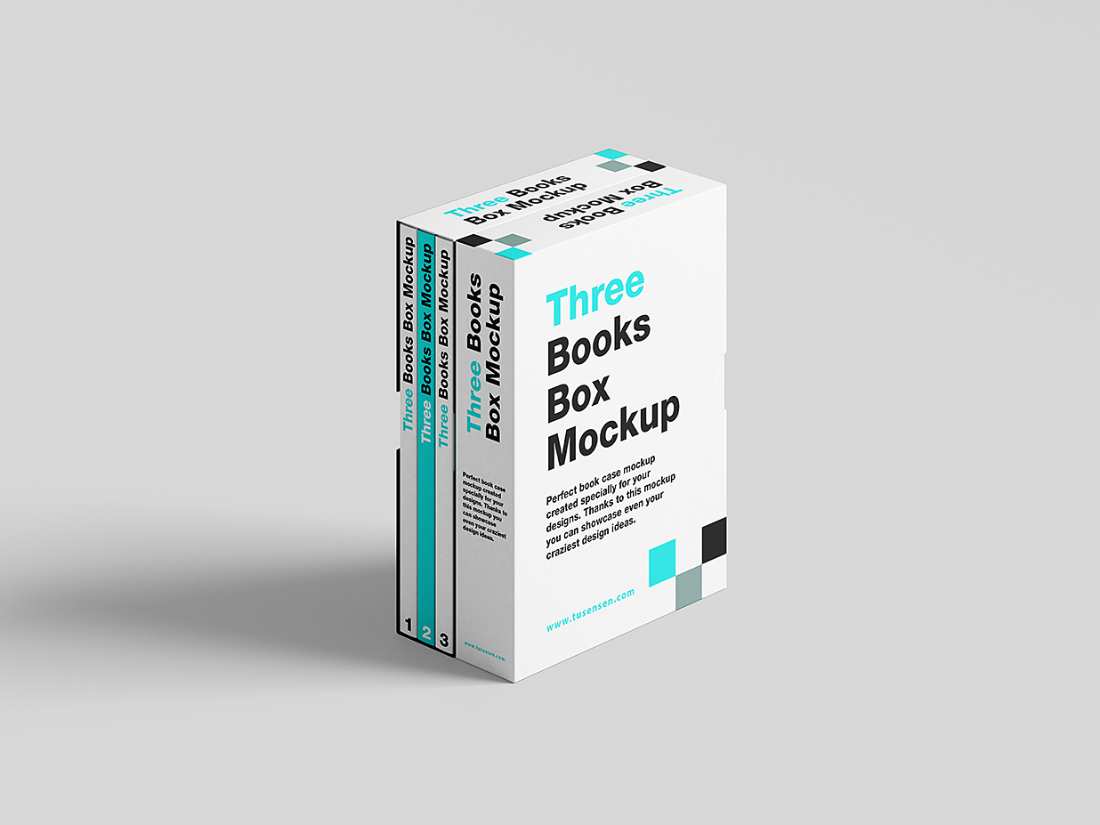 带包装盒的软装平装书籍样机mockup6组插图4
