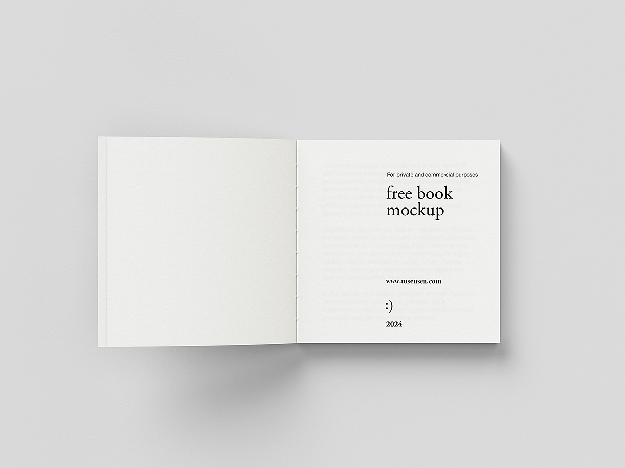 极简方形软装平装书籍样机mockup7组插图4
