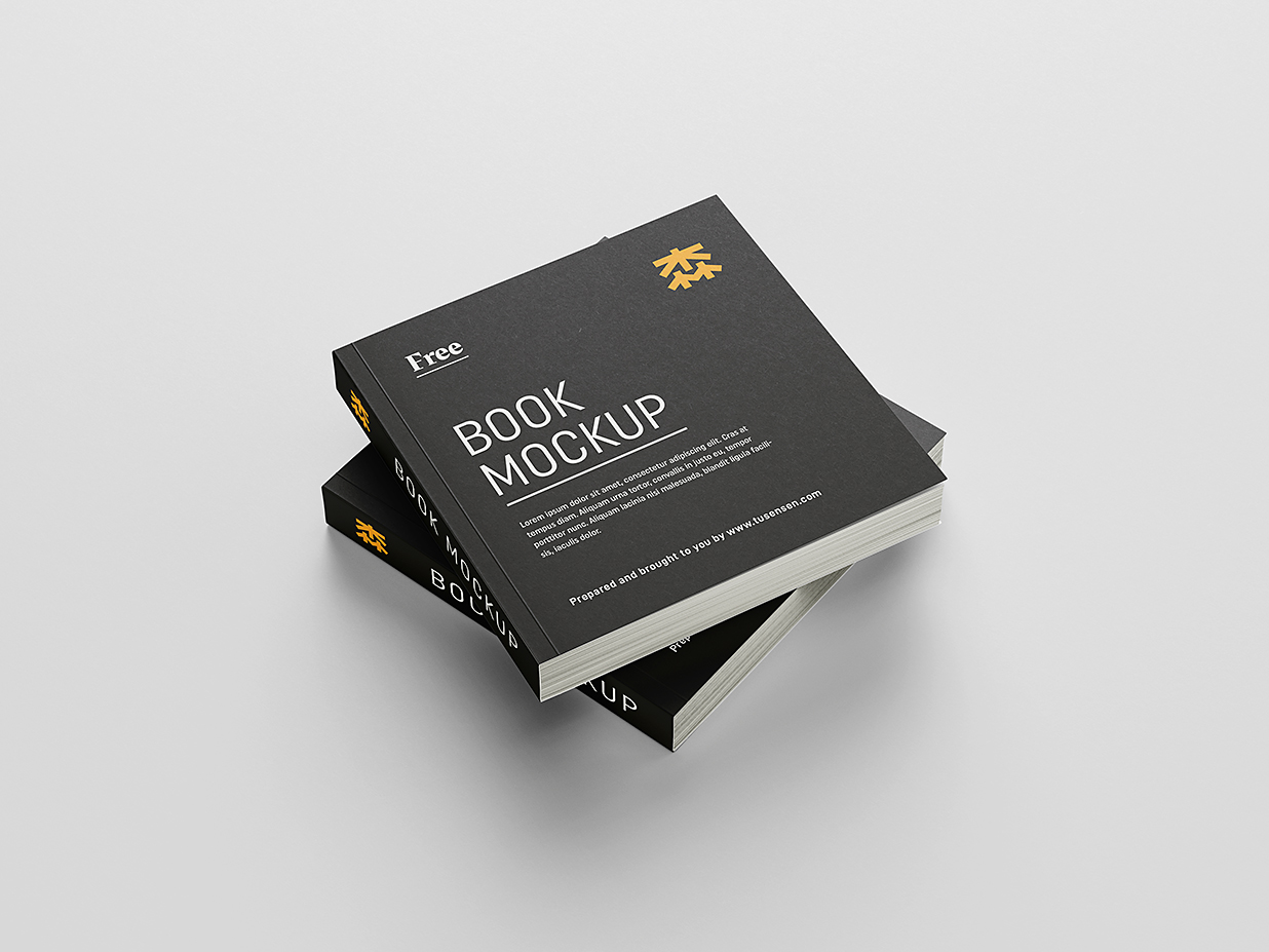 方形软装平装书籍样机mockup8组插图4