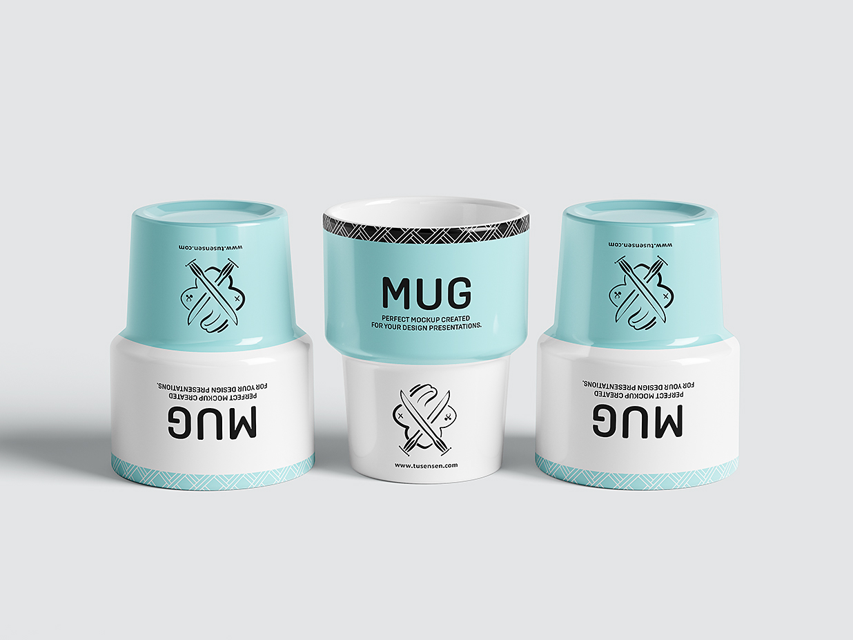 马克杯搪瓷杯咖啡杯样机mockup5组插图4