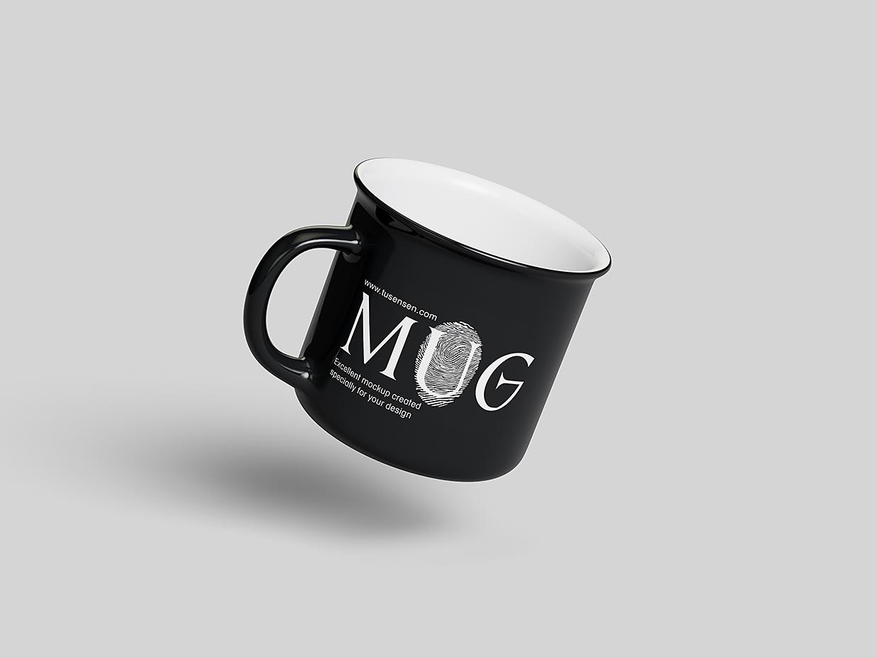 精致的马克杯咖啡杯样机mockup5组插图4