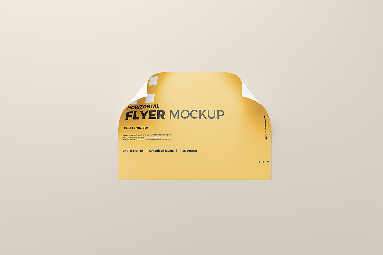 横向 A4 单张宣传单样机mockup6组插图4