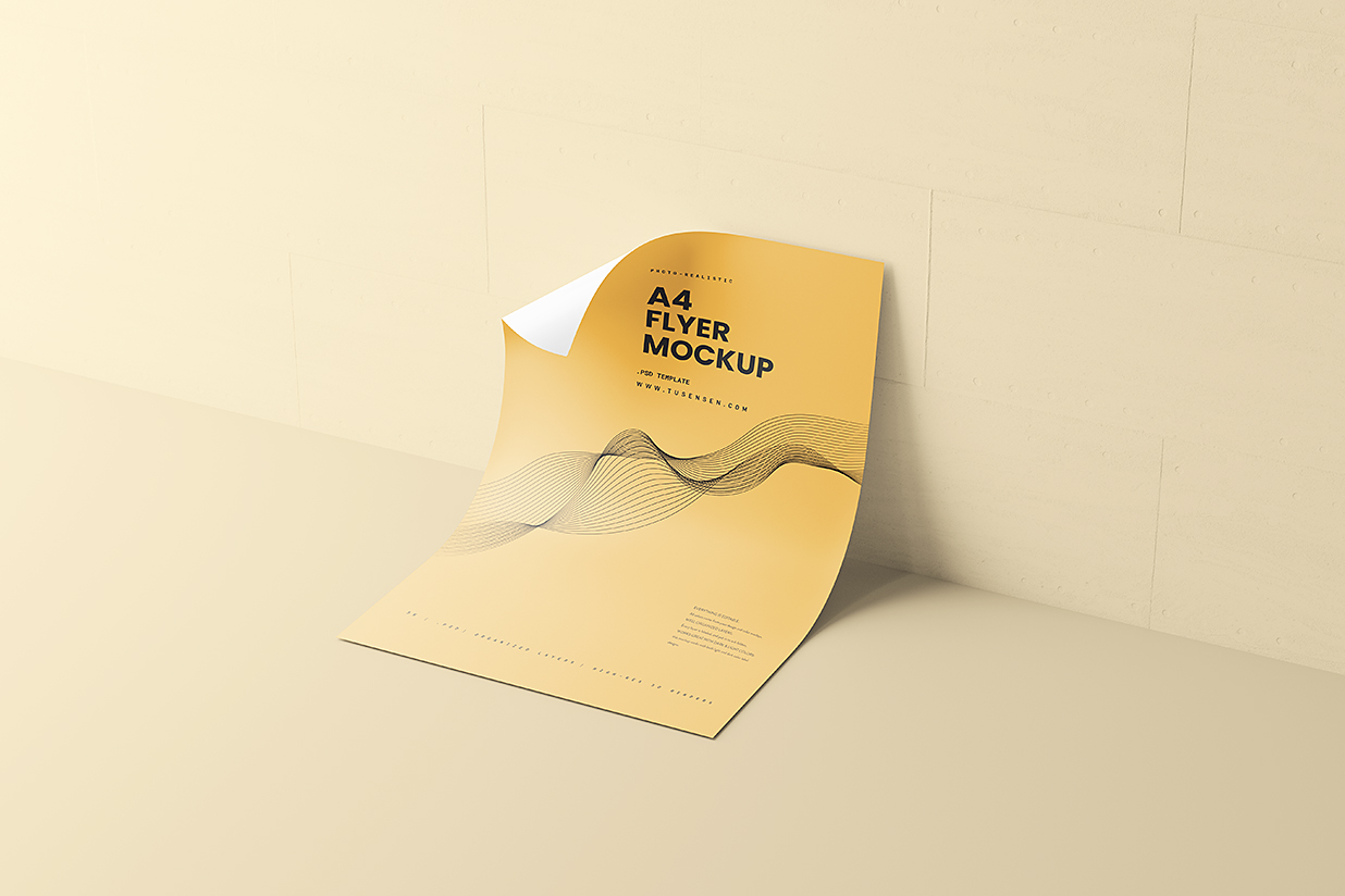 精致的单张宣传单样机mockup10组插图4