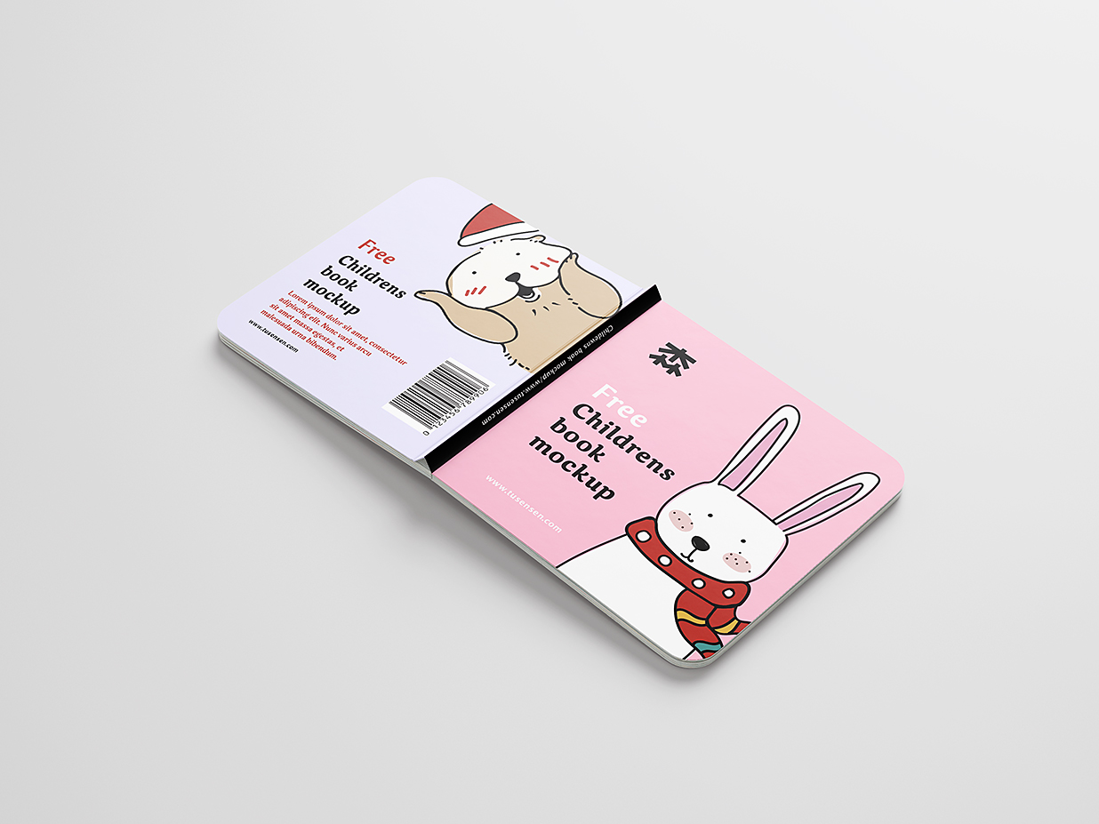 儿童绘本图书书籍样机mockup6组插图4