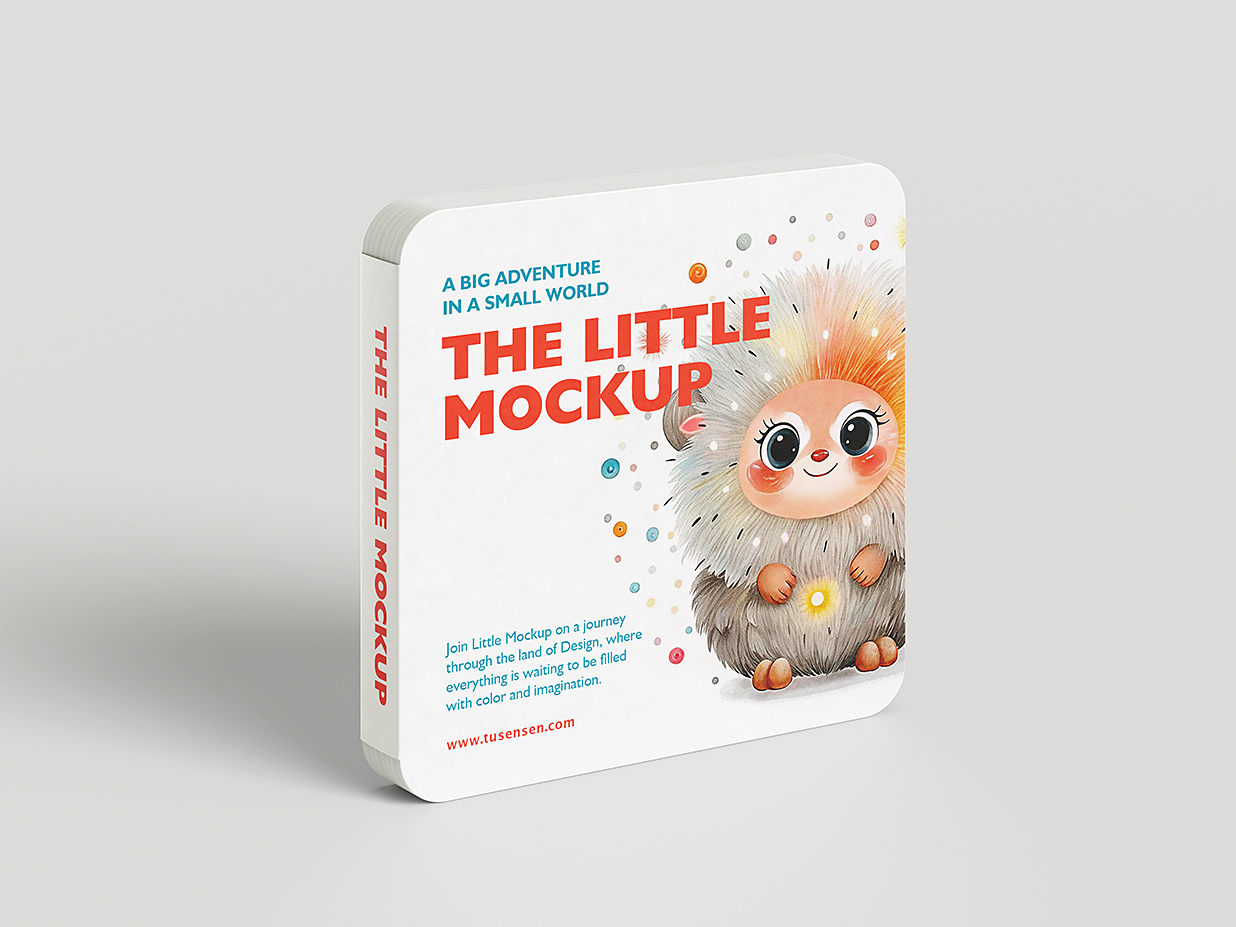 方形儿童绘本图书书籍样机mockup6组插图5