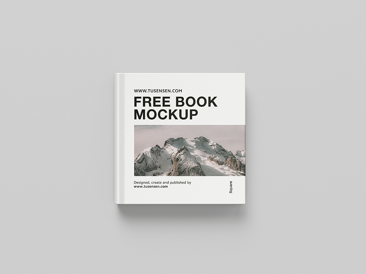 方形精装书籍样机mockup6组插图5 方形精装书籍样机mockup6组插图5