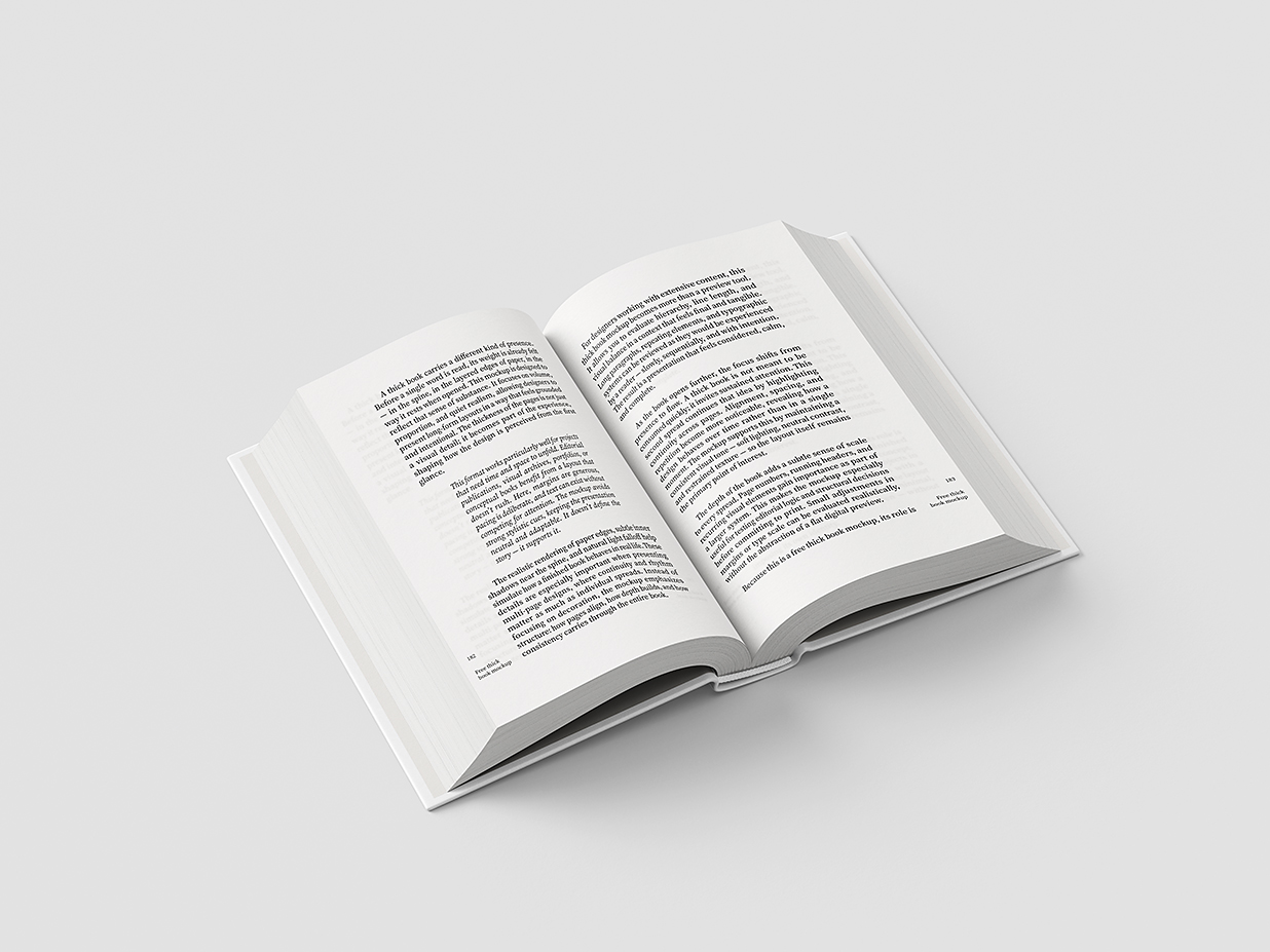 厚重简约的精装书籍样机mockup7组插图5