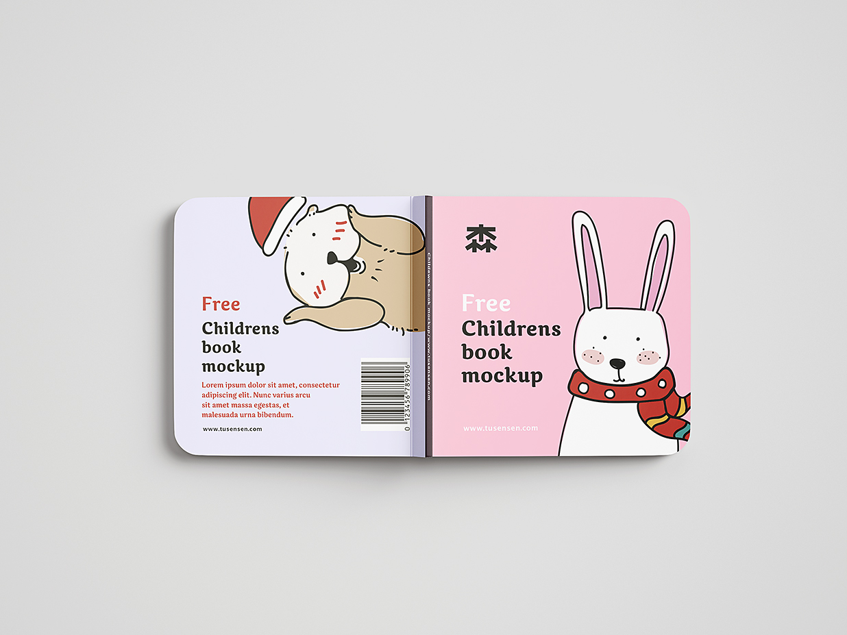 儿童绘本图书书籍样机mockup6组插图5