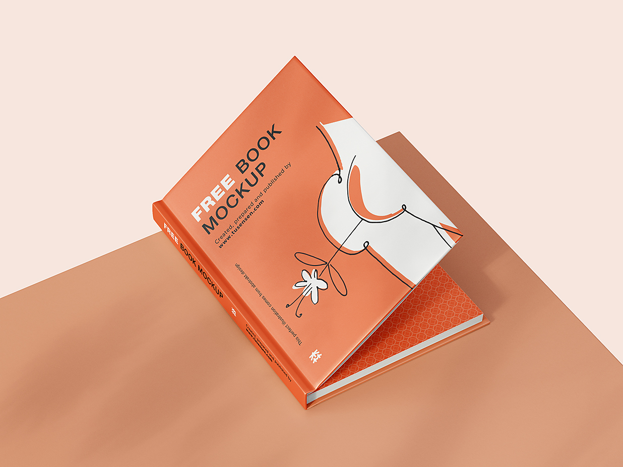 带场景的精装书籍样机mockup8组插图6