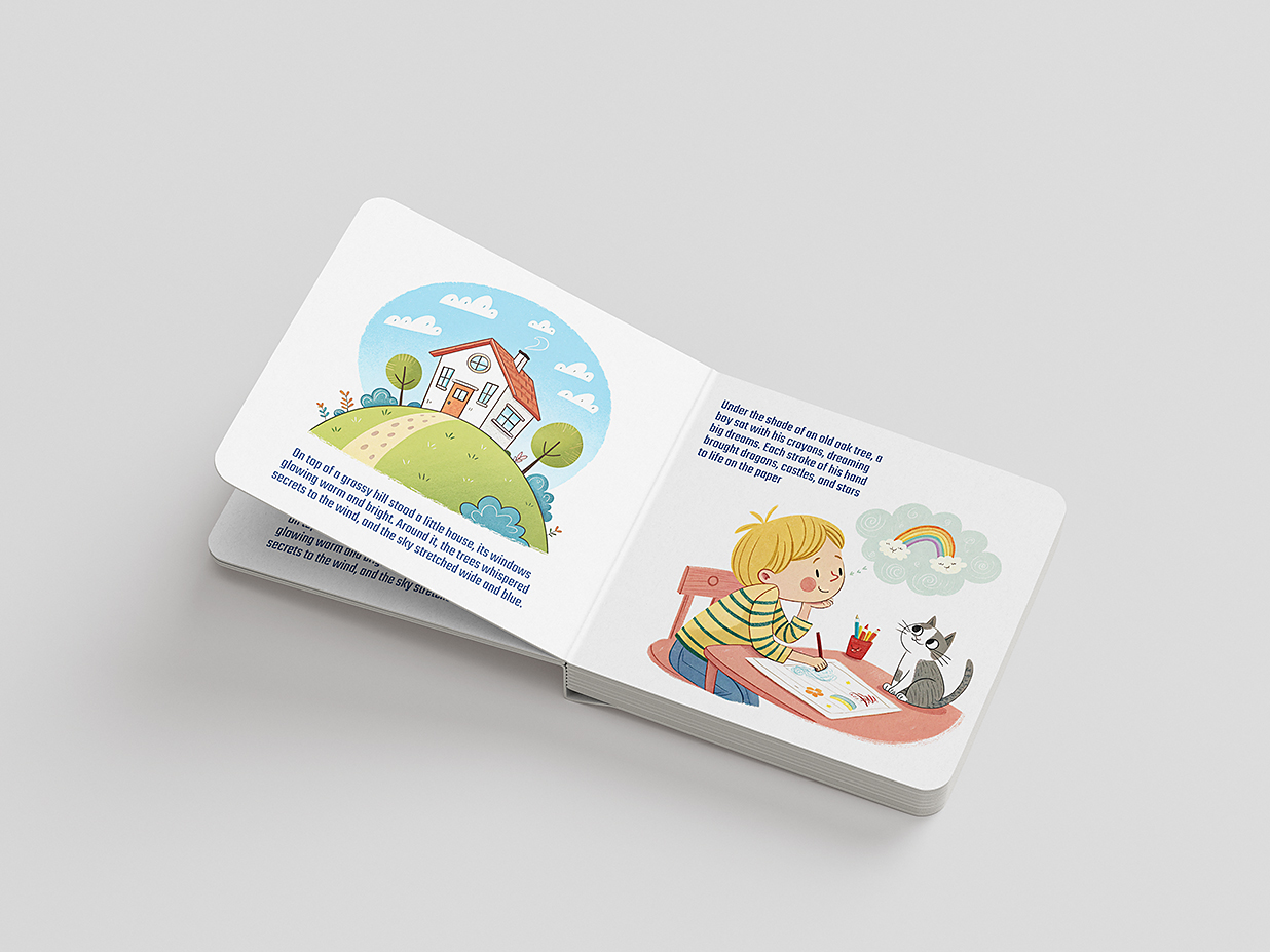 方形儿童绘本图书书籍样机mockup7组插图6