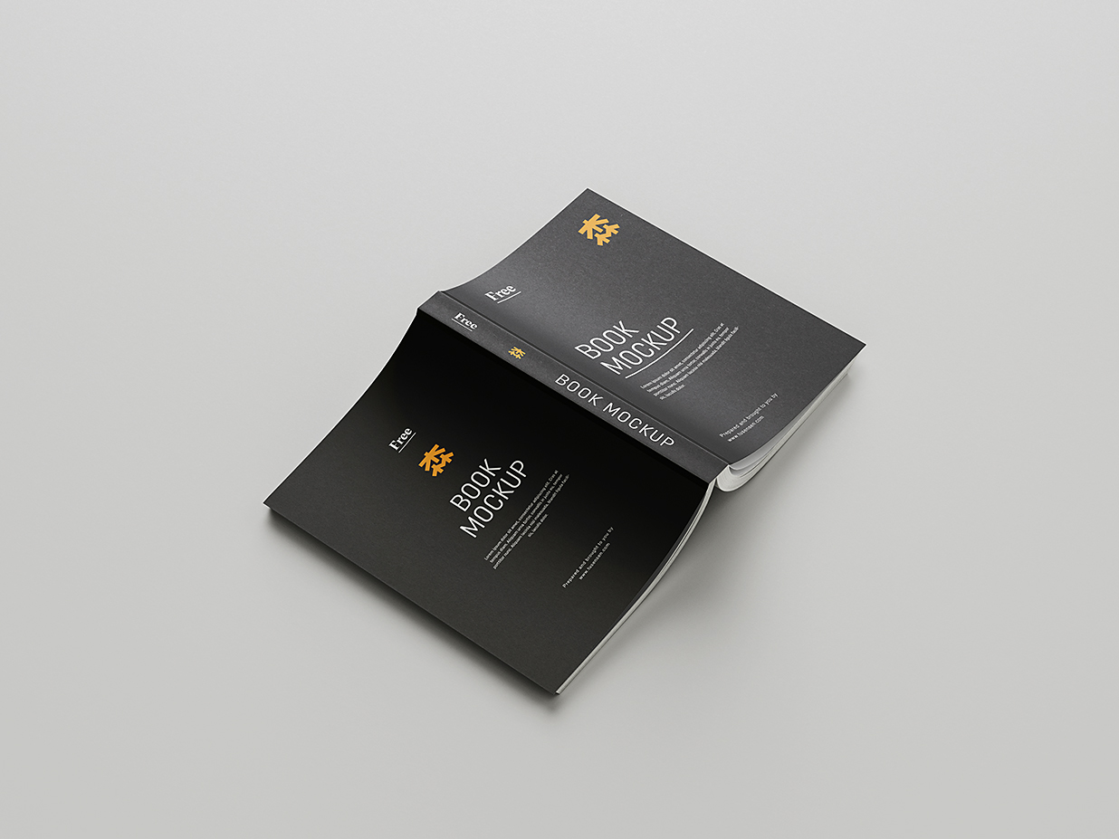 高质感软装平装书籍样机mockup8组插图7 高质感软装平装书籍样机mockup8组插图7
