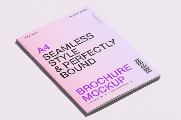 简洁的杂志画册样机 mockup6组