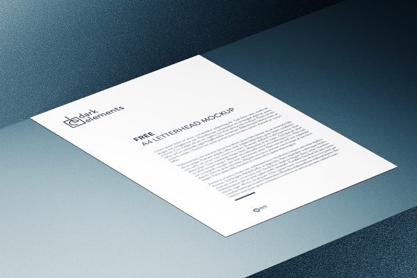 A4 单张宣传单样机mockup2组
