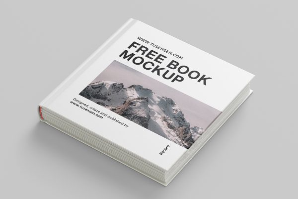 方形精装书籍样机mockup6组